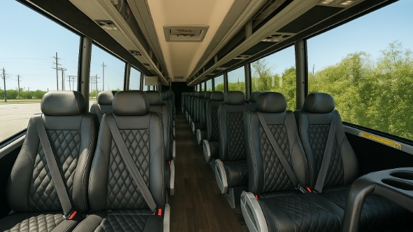 Interior of Charter Bus Company Broomfield's 15 Passenger Minibus in Broomfield