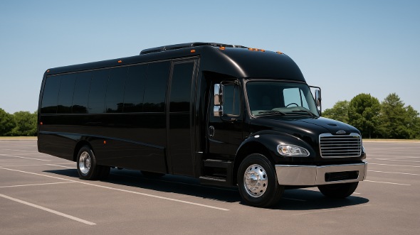 Exterior of Charter Bus Company Broomfield's 18 Passenger Minibus in Broomfield