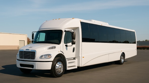 Exterior of Charter Bus Company Thornton's 28 Passenger Mini bus in Thornton