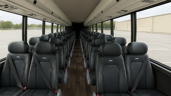 Interior of Charter Bus Company Thornton's 30 Passenger Minibus in Thornton