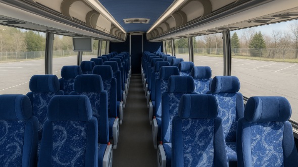 Interior of Charter Bus Company Broomfield's 50 Passenger Charter Bus in Broomfield