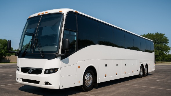 Exterior of Charter Bus Company Broomfield's 54 Passenger Charter Bus in Broomfield