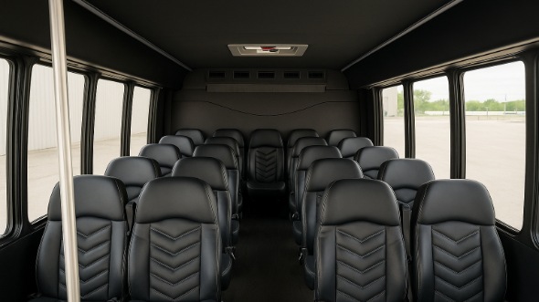broomfield 28 passenger minibus inside